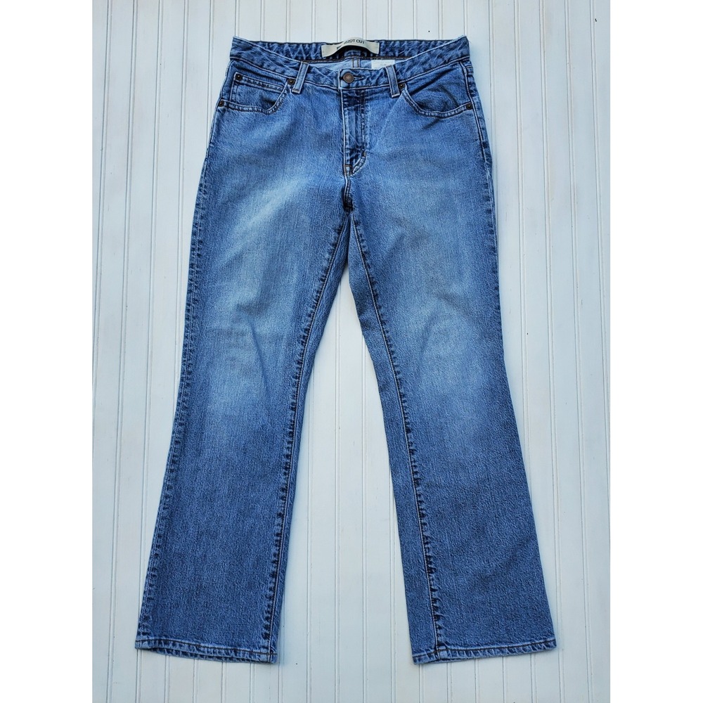 Gap Bootcut Stretch Jeans Blue Denim Medium Wash Size 6 Ankle Western Cowgirl